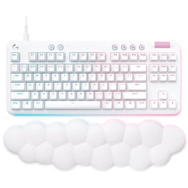 Logitech - G713 Aurora Collection TKL Wired Mechanical Tactile Switch Gaming Keyboard For PC/Mac With Palm Rest Included - White Mist - Image 6