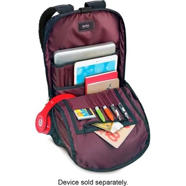 Solo New York - Varsity Collection Draft Laptop Backpack For 15.6" Laptop - Black - Image 3