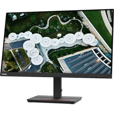 Lenovo - ThinkVision S24e-20 23.8" LED Monitor (HDMI, VGA) - Black - Image 2