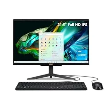 Acer Aspire C22-1610-UA91 AIO Desktop | 21.5" Full HD 1920 X 1080 IPS Display | Intel Core I3-N305 | Intel UHD Graphics | 8GB DDR5 | 512GB PCIe Gen 4 SSD | Intel Wi-Fi 6 | Windows 11 Home