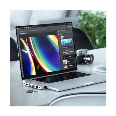 Satechi 8-In-1 Dual USB Type-C Pro Hub Max For Select Apple MacBook Pro & MacBook Air, Silver - Image 7