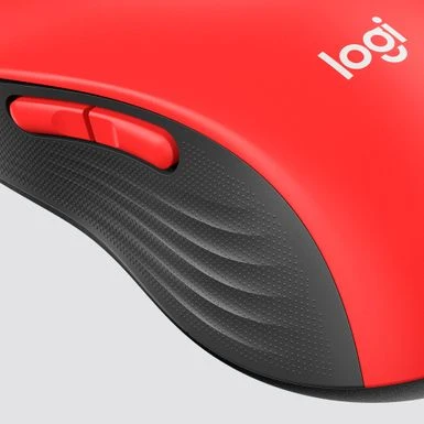 Logitech - Signature M650 L Full-size Wireless Scroll Mouse With Silent Clicks - Red - Image 2