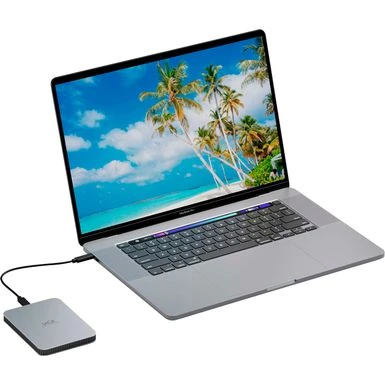 Seagate LaCie - Mobile 2TB External USB-C 3.2 Portable Hard Drive With Rescue Data Recovery Services - Moon Silver - Image 8