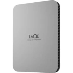 Seagate LaCie - Mobile 2TB External USB-C 3.2 Portable Hard Drive With Rescue Data Recovery Services - Moon Silver