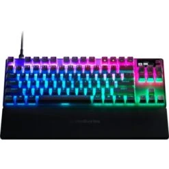 SteelSeries - Apex Pro 2023 TKL Wired Mechanical OmniPoint 2.0 Adjustable Actuation Switch Gaming Keyboard With RGB Backlighting - Black