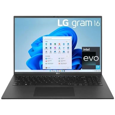 LG Gram 16" WQXGA Notebook Computer, Intel Core I7-1260P 2.1GHz, 16GB RAM, 1TB, NVIDIA GeForce RTX 2050 4GB, Windows 11 Home, Charcoal Gray - Image 2