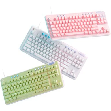 Logitech - G713 Aurora Collection TKL Wired Mechanical Tactile Switch Gaming Keyboard For PC/Mac With Palm Rest Included - White Mist - Image 4