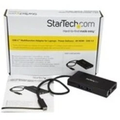 StarTech.com - USB Type-C To HDMI And RJ-45 External Video Adapter - Black