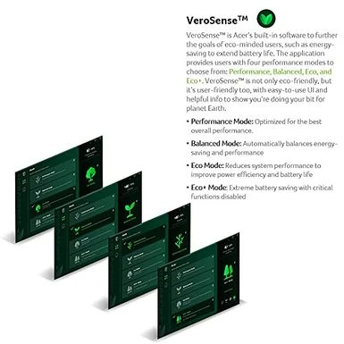 Acer - Aspire Vero AV15-51-5155 15.6" Full HD Notebook Computer, Intel Core I5-1155G7 2.5GHz, 8GB RAM, 256GB SSD, Windows 11 Home, Volcanic Gray - Image 10