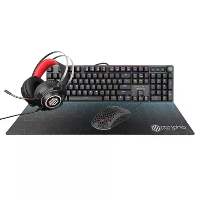 Periphio Blue Gaming PC Tower Desktop Computer, Intel Quad Core I5 3.4GHz, 16GB RAM, 120GB SSD + 1TB 7200 RPM HDD, Windows 10, Nvidia GT1030 Graphics Card, RGB, HDMI, Wi-Fi - Image 4