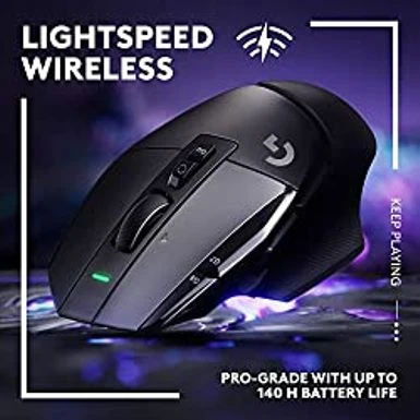 Logitech G502 X Lightspeed Wireless Gaming Mouse - Optical Mouse With LIGHTFORCE Hybrid Optical-Mechanical Switches, Hero 25K Gaming Sensor, Compatible With PC - MacOS/Windows - Black - Image 3