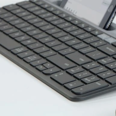 Logitech - K585 Full-size Wireless Scissor Keyboard For Windows, Mac, Chrome, Android With Build-in Cradle For Device - Graphite - Image 6