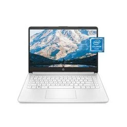 HP 14-dq0040nr 14" HD Notebook Computer, Intel Celeron N4020 1.1GHz, 4GB RAM, 64GB EMMC, Windows 10 Home S Mode, Free Upgrade To Windows 11, Snowflake White
