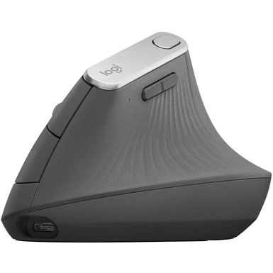 Logitech - MX Vertical Advanced Wireless Optical Ergonomic Mouse With USB And Bluetooth Connection - Graphite - Image 6