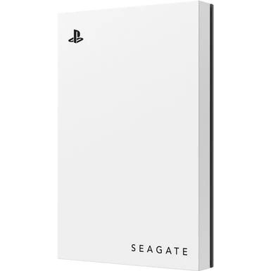 Seagate - Game Drive For PlayStation Consoles 2TB External USB 3.2 Gen 1 Portable Hard Drive With Blue LED Lighting - White - Image 9