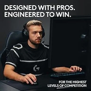 Logitech G PRO X TKL Lightspeed Wireless Gaming Keyboard, Ultra-Portable Tenkeyless Design, LIGHTSYNC RGB, PBT Keycaps, Clicky Switches (GX Blue),Black - Image 2