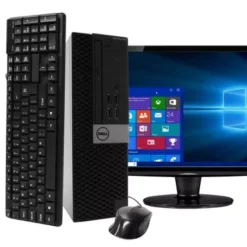 Dell Optiplex 5040 Desktop Computer, 3.4 GHz Intel I7 Quad Core, 16GB DDR3 RAM, 1TB HDD, Windows 10 Professional 64bit, 22in LCD (Refurbished)