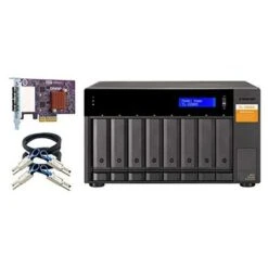 QNAP TL-D800S-US 8 Bay SATA 6Gbps JBOD Storage Enclosure. PCIe SATA Interface Card (QXP-800eS-A1164) Included