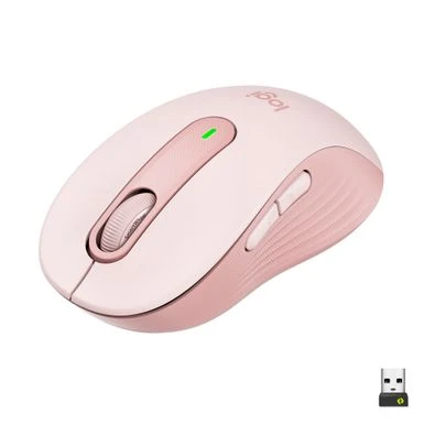 Logitech - Signature M650 Wireless Scroll Mouse With Silent Clicks - Rose