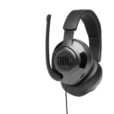 JBL Quantum 300 Hybrid Wired Over-Ear Gaming Headset W/ Flip-up Mic - Image 9