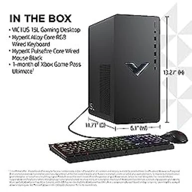 HP Victus 15L Gaming Desktop HyperX Bundle, 13th Generation Intel Core I7-13700F, 16 GB RAM, 512 GB SSD, NVIDIA GeForce RTX 3060 Graphics, Windows 11 Home, TG02-1030h (2023) - Image 6