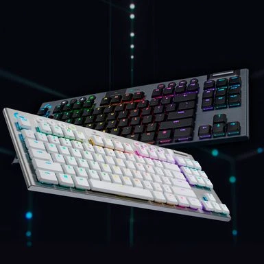 Logitech - G915 LIGHTSPEED TKL Wireless Mechanical GL Tactile Switch Gaming Keyboard With RGB Backlighting - White - Image 8