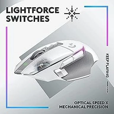 Logitech G502 X Plus Lightspeed Wireless RGB Gaming Mouse - Optical Mouse With LIGHTFORCE Hybrid Switches, LIGHTSYNC RGB, Hero 25K Gaming Sensor, Compatible With PC - MacOS/Windows - White - Image 2
