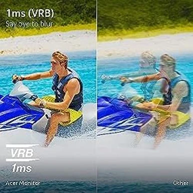 Acer SB242Y Hbi 23.8" Full HD (1920 X 1080) Zero-Frame Gaming Office Monitor | AMD FreeSync Technology | Ultra-Thin Stylish Design | 100Hz | 1ms (VRB) | Low Blue Light | Tilt | HDMI & VGA Ports - Image 5