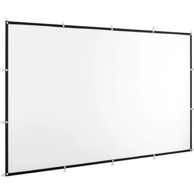 Insignia™ - 100" Home Theater Portable Folding Projector Screen - White - Image 2