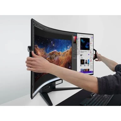 CORSAIR - Xeneon Flex 45” OLED Bendable QHD 240Hz 0.03ms FreeSync And G-SYNC Compatible Monitor With HDR10 (HDMI, DisplayPort) - Black - Image 18