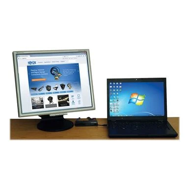 Tripp Lite USB 3.0 HDMI VGA Mini Dock Station Gigabit Ethernet HD15 RJ45 - Docking Station - VGA HDMI