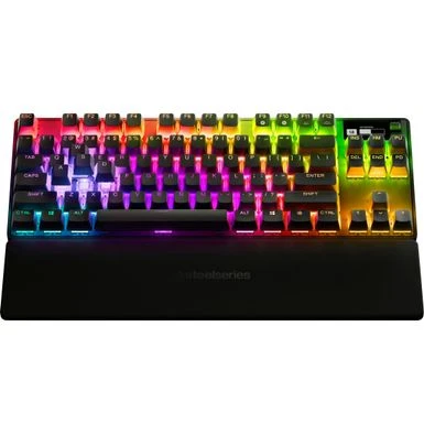 SteelSeries - Apex Pro 2023 TKL Wireless Mechanical OmniPoint 2.0 Adjustable Actuation Switch Gaming Keyboard With RGB Backlighting - Black - Image 2