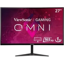 ViewSonic - OMNI VX2718-PC-MHD 27" LCD Curved FHD Adaptive Sync Gaming Monitor (DisplayPort And HDMI) - Black