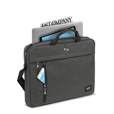 Solo New York - Rivington Case For 15.6" Laptop Slim Brief - Gray - Image 6