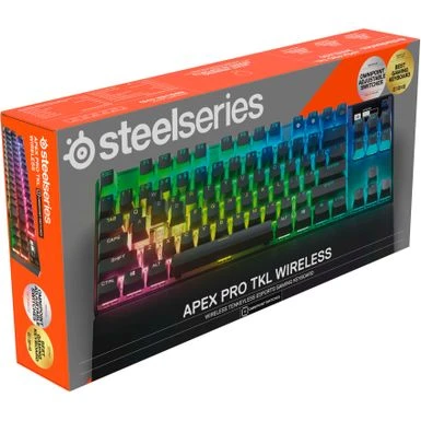 SteelSeries - Apex Pro 2023 TKL Wireless Mechanical OmniPoint 2.0 Adjustable Actuation Switch Gaming Keyboard With RGB Backlighting - Black - Image 5