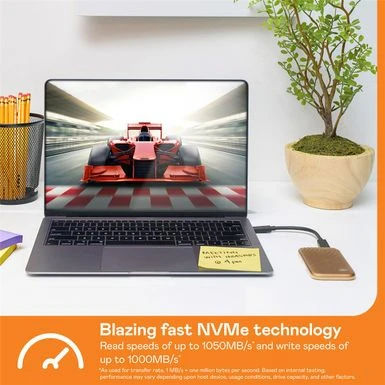 WD My Passport 2TB USB 3.2 Gen 2 Type-C Portable External SSD, Rose Gold - Image 9