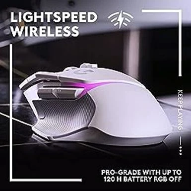Logitech G502 X Plus Lightspeed Wireless RGB Gaming Mouse - Optical Mouse With LIGHTFORCE Hybrid Switches, LIGHTSYNC RGB, Hero 25K Gaming Sensor, Compatible With PC - MacOS/Windows - White - Image 3