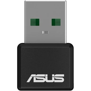 ASUS - Dual-Band Wi-Fi 6 AX1800 USB Network Adapter - Black - Image 2