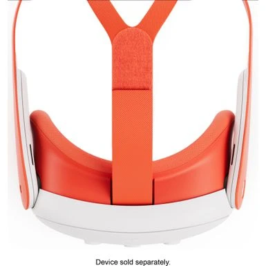 Meta - Quest 3 Facial Interface & Head Strap - Blood Orange - Image 5