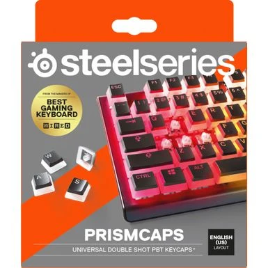 SteelSeries - PRISMCAPS – Universal Double Shot PBT Keycaps - Black - Image 2