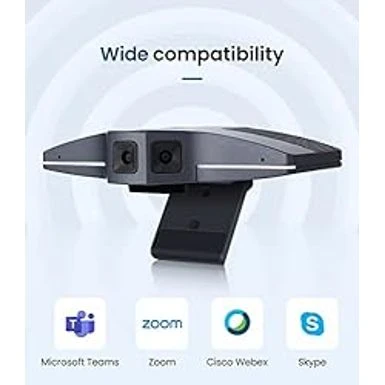 Enther&MAXHUB Intelligent 180 Panoramic 4K Huddle Room Video Camera - Inclusive Video Conferencing Camera With Full Room Coverage - Easy To Set Up Wide Angle Webcam For Business & Distance Learning - Image 6