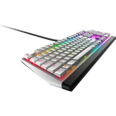 Dell Alienware - AW510K Full-size Wired Mechanical CHERRY MX Low Profile Red Switch Gaming Keyboard With RGB Back Lighting - Lunar Light - Image 2