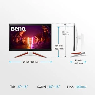 BenQ MOBIUZ EX2710U 27" 4K UHD144Hz IPS Gaming Monitor | HDRi | 1080P 1ms | FreeSync Premium | Speakers - Image 5