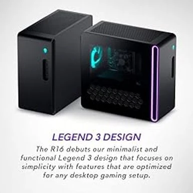 Dell Alienware Aurora R16 Gaming Desktop - Intel Core I7-13700F, 16GB DDR5 RAM, 512GB SSD + 1TB HDD, NVIDIA GeForce RTX 4060 8GB GDDR6 Graphics, Windows 11 Home, 1 Year Premium Support - Basalt Black - Image 3