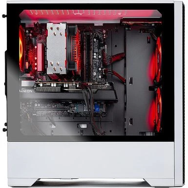 Skytech Gaming - Blaze 3.0 Gaming Desktop PC β Intel Core I5-10400F β 16G Memory β AMD Radeon RX6600XT β 500G SSD - White - Image 3