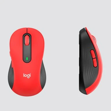 Logitech - Signature M650 L Full-size Wireless Scroll Mouse With Silent Clicks - Red - Image 3