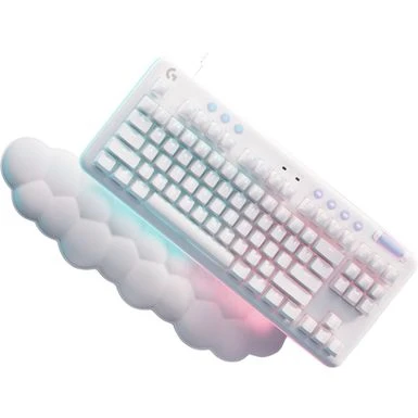 Logitech - G713 Aurora Collection TKL Wired Mechanical Tactile Switch Gaming Keyboard For PC/Mac With Palm Rest Included - White Mist - Image 8