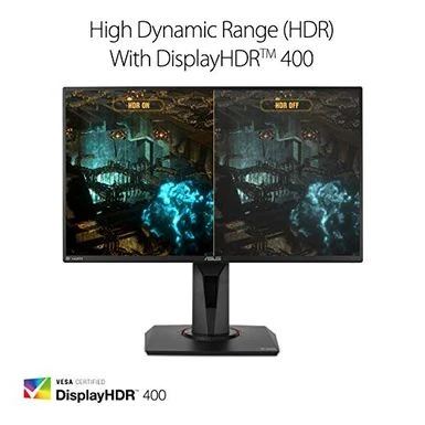 ASUS TUF Gaming VG259QM 24.5” Monitor, 1080P Full HD (1920 X 1080), Fast IPS, 280Hz (Supports 144Hz), G-SYNC Compatible, Extreme Low Motion Blur Sync, 1ms, DisplayHDR 400, Eye Care, DisplayPort HDMI - Image 5