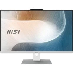 MSI Modern AM272P 12M-030US 27" Full HD All-In-One Desktop Computer, Intel Core I5-1240P 1.7GHz, 8GB RAM, 512GB SSD, Windows 11 Home, White