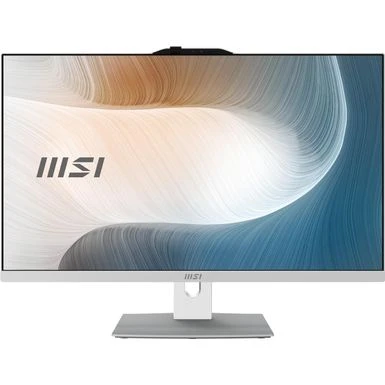 MSI Modern AM272P 12M-030US 27" Full HD All-In-One Desktop Computer, Intel Core I5-1240P 1.7GHz, 8GB RAM, 512GB SSD, Windows 11 Home, White